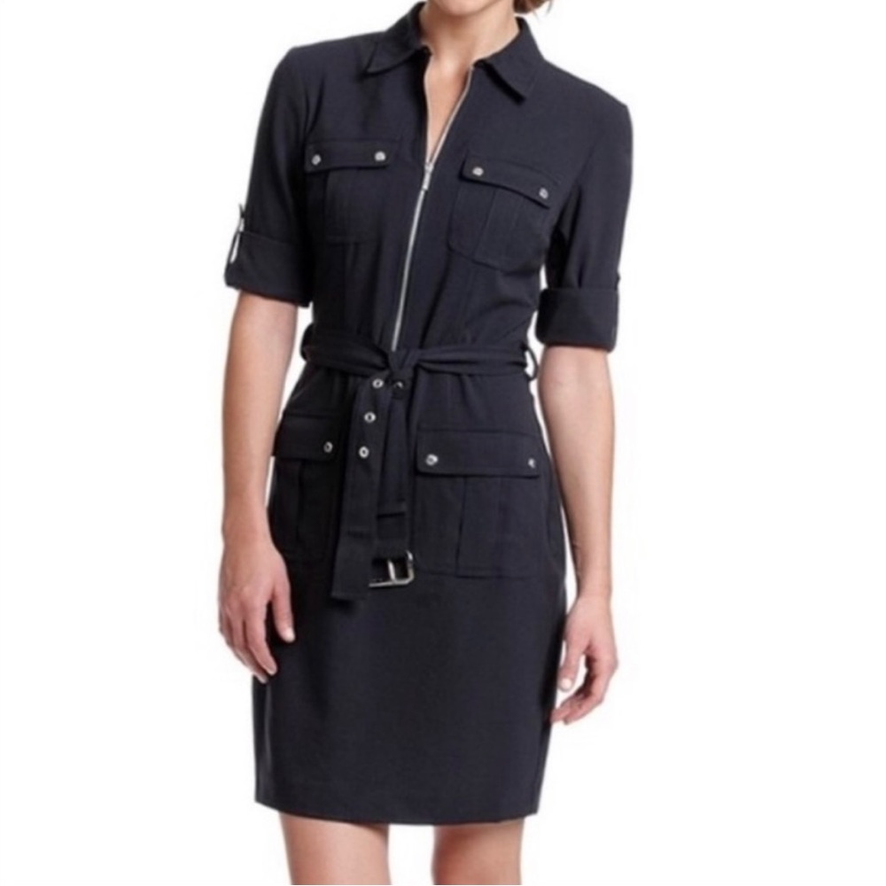 NWT MICHAEL MICHAEL KORS Belted Shirtdress